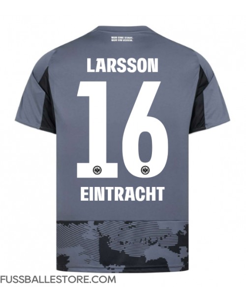 Günstige Eintracht Frankfurt Hugo Larsson #16 3rd trikot 2025-26 Kurzarm Günstige Eintracht Frankfurt Hugo Larsson #16 3rd trikot 2025-26 Kurzarm